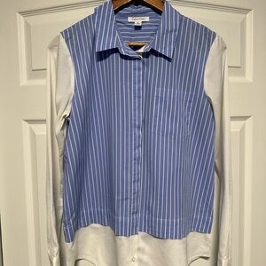 Calvin Klein Blue Striped Women’s Dress Shirt
